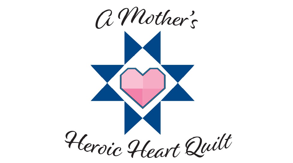 a mothers heroic heart quilt logo